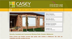 Desktop Screenshot of caseyscreensandshutters.com.au